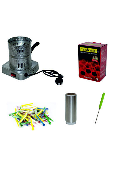 Essa Tasarım Nargile Için Közmatik + 1 Kg Nargile Kömürü + 50 Adet Sipsi + Ru...