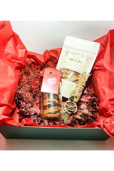GURUYEMİŞ BOX İçinde Mutluluk Var Sevgili Doğum Günü Konsept Hediye Kutusu Se...