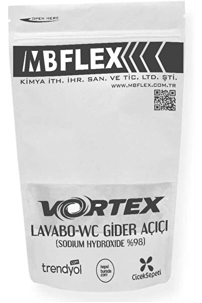 MB FLEX Vortex Tıkanık Lavabo-wc Açar Kokusuz (KOSTİK) 1 Kg