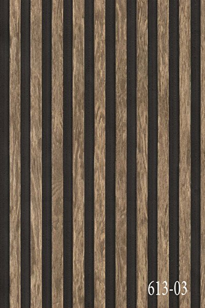 İnci Concept Decowall Salda 613-03 Lambiri Panel Ahşap Duvar Çıtası Desenli Vinil Duvar Kağıdı 16,50 M²