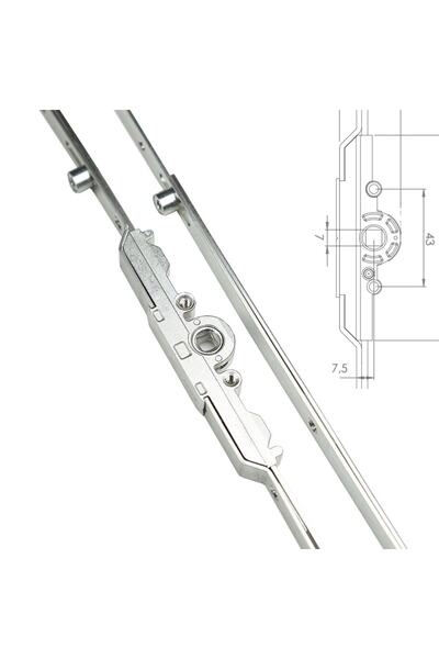 Schamiller Premium Tek Açılım Pvc Pencere Ispanyolet 7.5 Eksen 120cm