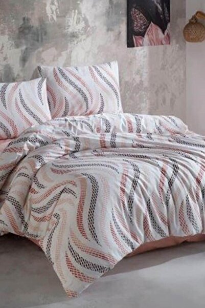 Taç طقم غطاء لحاف مزدوج من Crystal Ranforce باللون الوردي