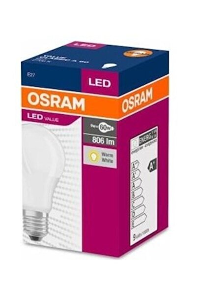 Osram Led Value 8,5w/2700k 806lm E27 (10 Adet)
