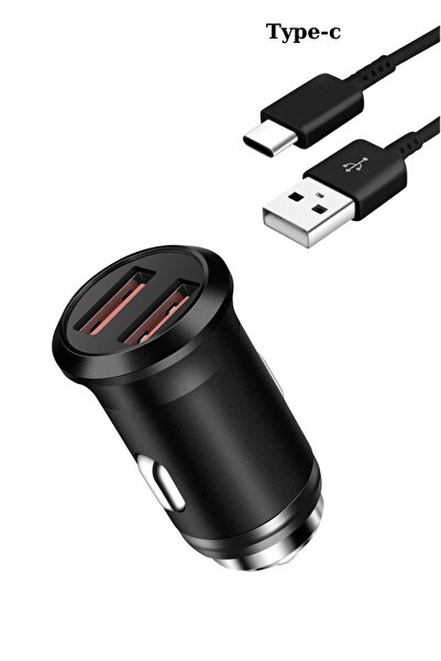 Favors Araç Içi Telefon Şarj Başlığı Çift Girişli Oto Çakmaklık Hızlı Şarjı C...