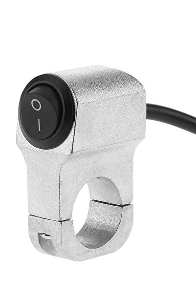 Knmaster B130 Gidon Bağlantılı Motosiklet Aç Kapa Butonu Gümüş