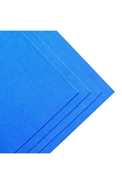 garaccu Mavi Kalın Keçe Kumaş 3 Mm Kalınlığında (50 X 100 Cm) Kalın Rulo Keçe