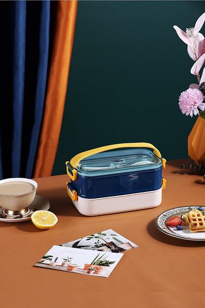 Vagonlife Bento Lunch Box New Generation Lunch Box Portable Lunch Box Steel for Office-School Ff462