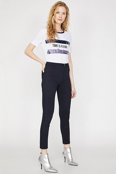 Trn JNS Moriz Μαύρο ψηλόμεσο τζιν παντελόνι Skinny Skinny Leg Not Fade