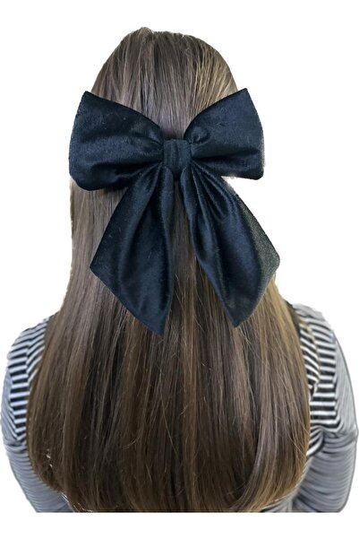 sema aksesuar Μαύρο βελούδινο φιόγκο αυτόματη πόρπη - πόρπη με φιόγκο - πόρπη...