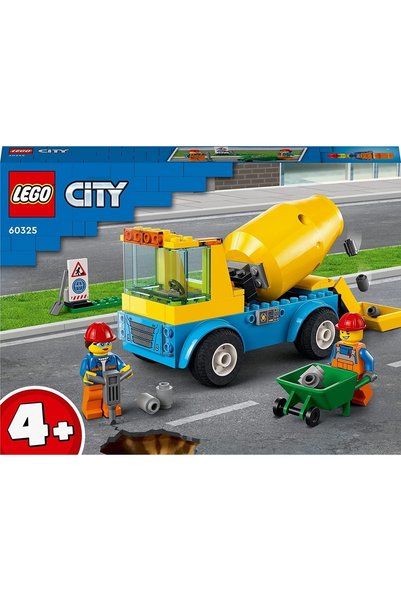 LEGO ®   City Concrete Mixer 60325 - Realistic Toy Construction Vehicle Building Set for Children Ages 4 and up
