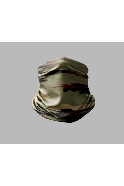 Buffalo Camouflage Designed Biker Buff Mask Outdoor Neck Collar Unisex Bandana