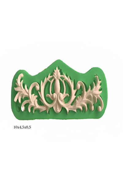 Genel Markalar Dekoratif Kenar Şeklinde Silikon Şeker Hamuru Sabun Ve Mum Kalıbı