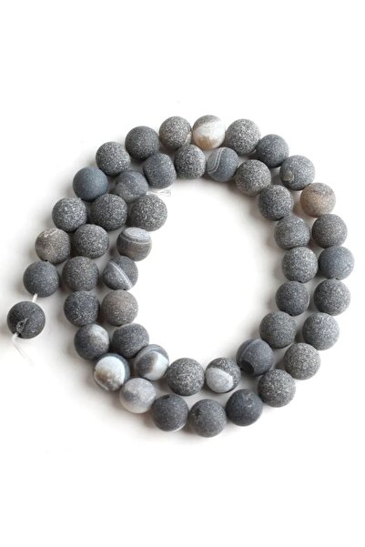 RLX BUJİTERİ Mat Ceyt Natural Stone Sequence 8 Mm - Design de bijuterii din piatra naturala