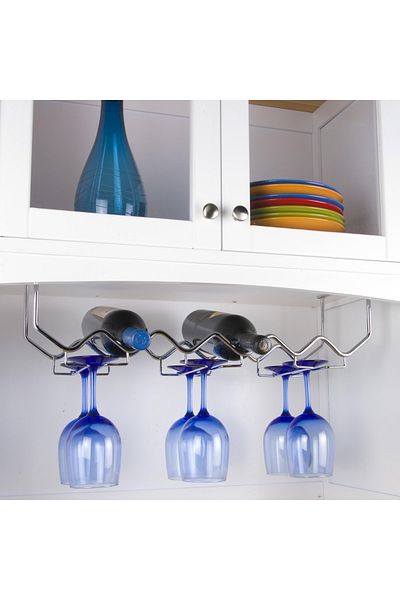 Bosphorus Ercnx Six Winds and Cup Rack, Silver, 54X11X18Cm Aht 1005284