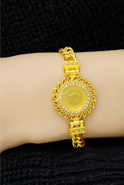 aytekgold Çeyrekli Güneş Çerçeveli Hallow Bileklik