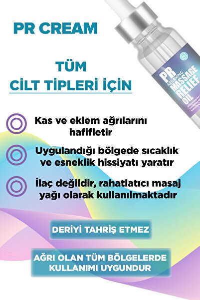 PR Massage Relief Oil Ağrı Ve Masaj Yağı 20 Ml