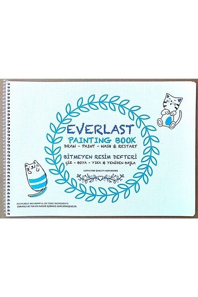 Gıpta Endless Picture Notebook Plastic Cover Spiral 25x35 4 Yp Everlast