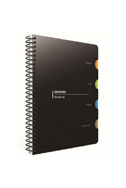 Gıpta دفتر ملاحظات بوتيك بغطاء PP حلزوني مربعات من Quadro