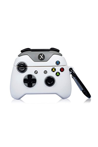 Microsonic Pro  Kılıf Cartoon Figürlü Silikon Xbox Gamepad Beyaz