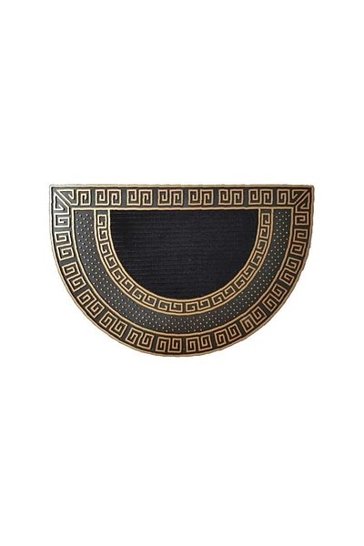 M&H Quality Outer Door Mat Oval Gold Color Non-Slip Base