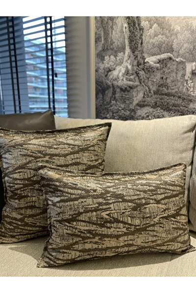 Decamor home Husă de pernă strălucitoare cu detaliu auriu de nurcă