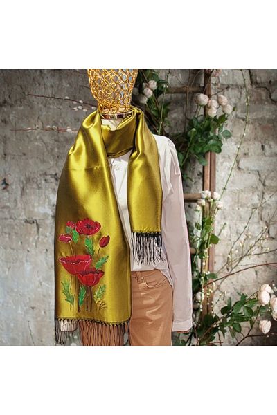shules collection Τρελή αγάπη του νεοσσού Φιστίκι λαμέ σάλι