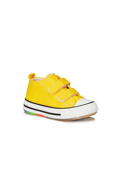 Vicco Pino Unisex Children's Yellow Booties Lighted Linen Shoes