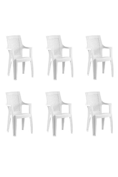 Holiday Sultan 6'lı Bahçe Koltuğu | Beyaz