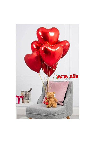 MFM Party Heart Red Foil Balloon