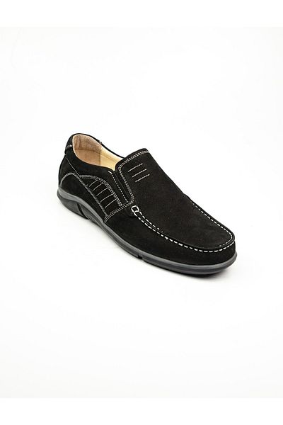 JAMES FRANCO 101 Marine Black Leather Casual Men's Shoes