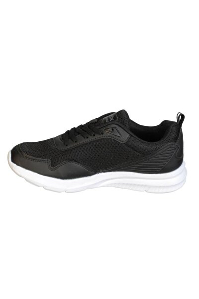 Kinetix Men's Black Mesh Comfort Sole Daily Running Shoes