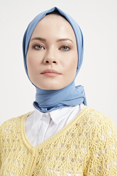Julia Lauren شال حرير المدينة النسائية باللون الأزرق النيلي - 156