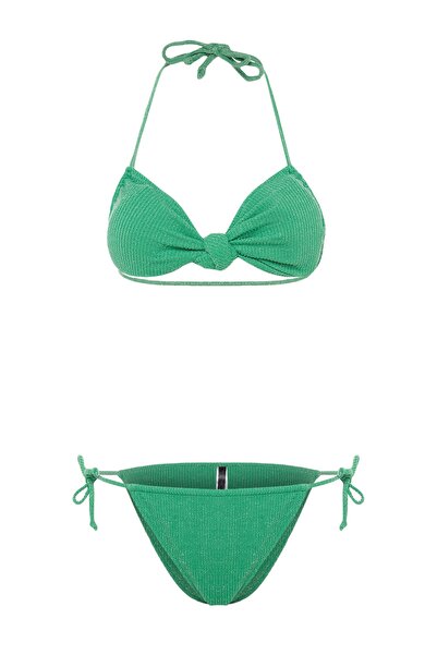 Trendyol Collection Bikini Set - Green - Plain