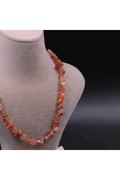 MYTAKIAĞACIMFH Agate Stone Unshaped Broken Stone Necklace Bracelet Set (with Chain Extension)
