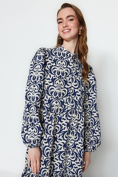 Trendyol Modest Kleid - Dunkelblau - A-Linie
