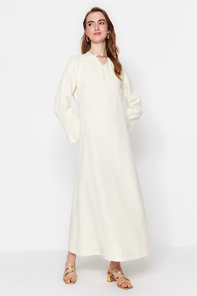 Trendyol Modest Abendkleid - Ecru - A-Linie