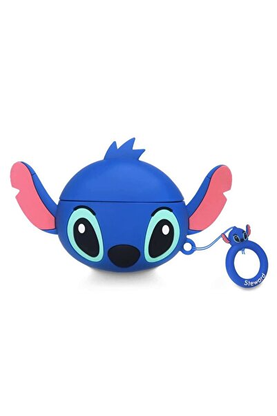 Microsonic Pro Kılıf Cartoon Uyumlu Figürlü Silikon Stitch Mavi