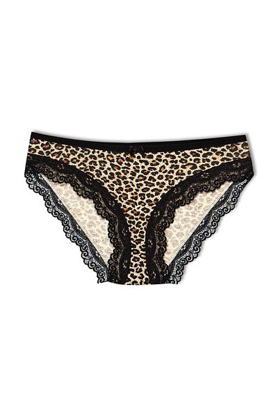 HNX Γυναικεία εσώρουχα βαμβακερά Leopard Lace