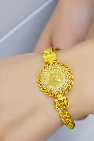 aytekgold 22 Ayar Çeyrekli Güneş Bileklik