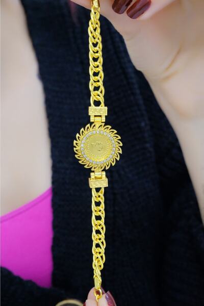 aytekgold 22 Ayar Çeyrekli Güneş Bileklik