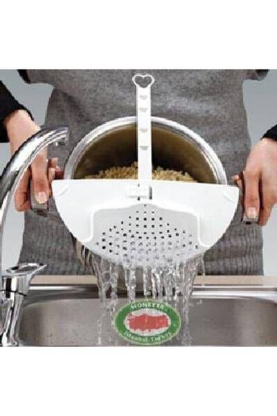abnturk HER TENCEREYE UYAR AYARLI TENCERE SÜZGECİ 20-26cm PRATİK AYARLI MAKAR...