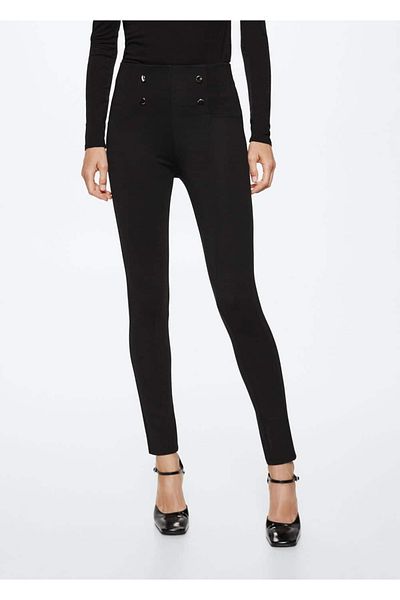 MANGO Woman Buttoned Leggings