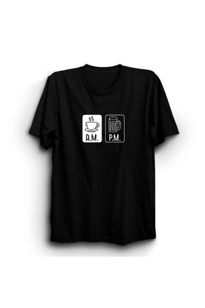 The Fame Kafa i pivo, jutarnja kafa, večernja pivo, majica