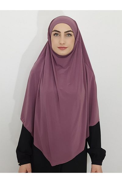 R&S modibone Souffle Ready Tied Peceli Esarfă mare Hıjap potrivită pentru Hajj și Umrah Liliac