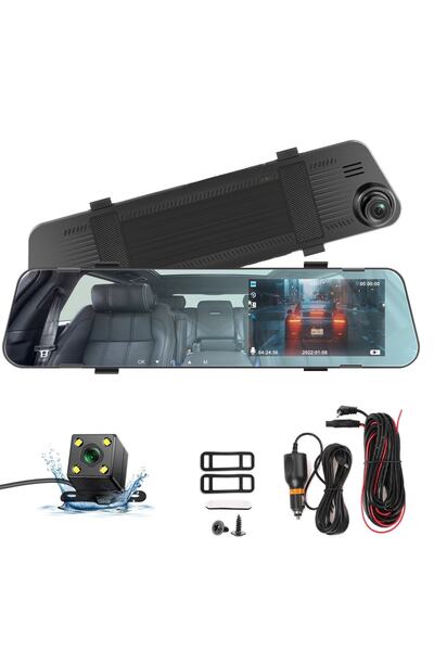 Wevolt Mb-600 Fullhd Araç Içi Yol Kayıt Geri Görüş Park Kamerası(GERİ KAMERA TÜRKÇE MENÜ) Dikiz Ayna Kamera