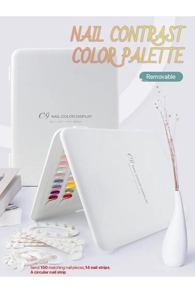 Venalisa Kitap Şeklinde Boş Oje Kartelası Oje Katoloğu 120 Renk