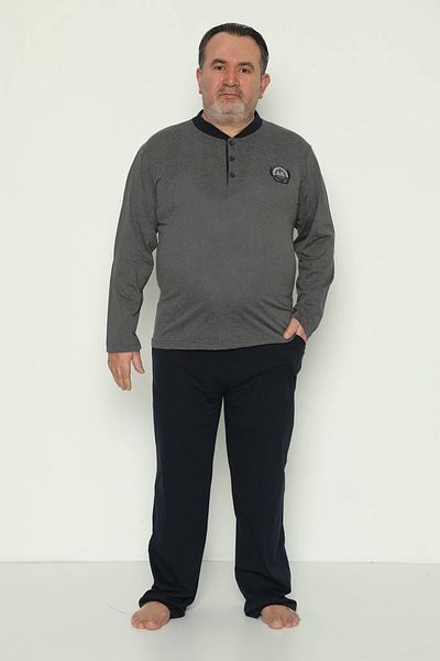 OverPazar Ανδρικό Σετ Πιτζάμες Plus Size Xl 2xl 3xl 4xl