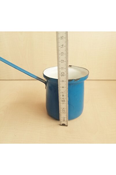 SANAT TACİRİ Eskilerden Emaye Cezve Dekorluk Cezve Çinko Cezve