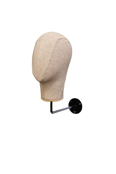 Manken İstanbul Wall Mounted Fabric Covered Accessory Mannequin Hat Manikin Wig Mannequin