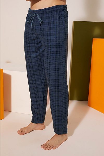 KLY Φόρμα πιτζάμες Unisex Comfortable Calip καρό φλις μαλλί